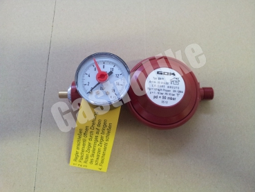 Potis Gasregler mit Manometer (Druckminderer)